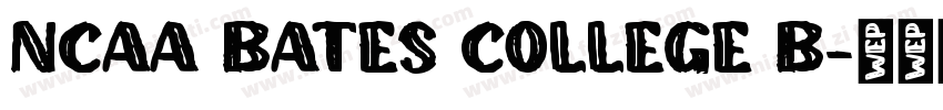 NCAA Bates College B字体转换